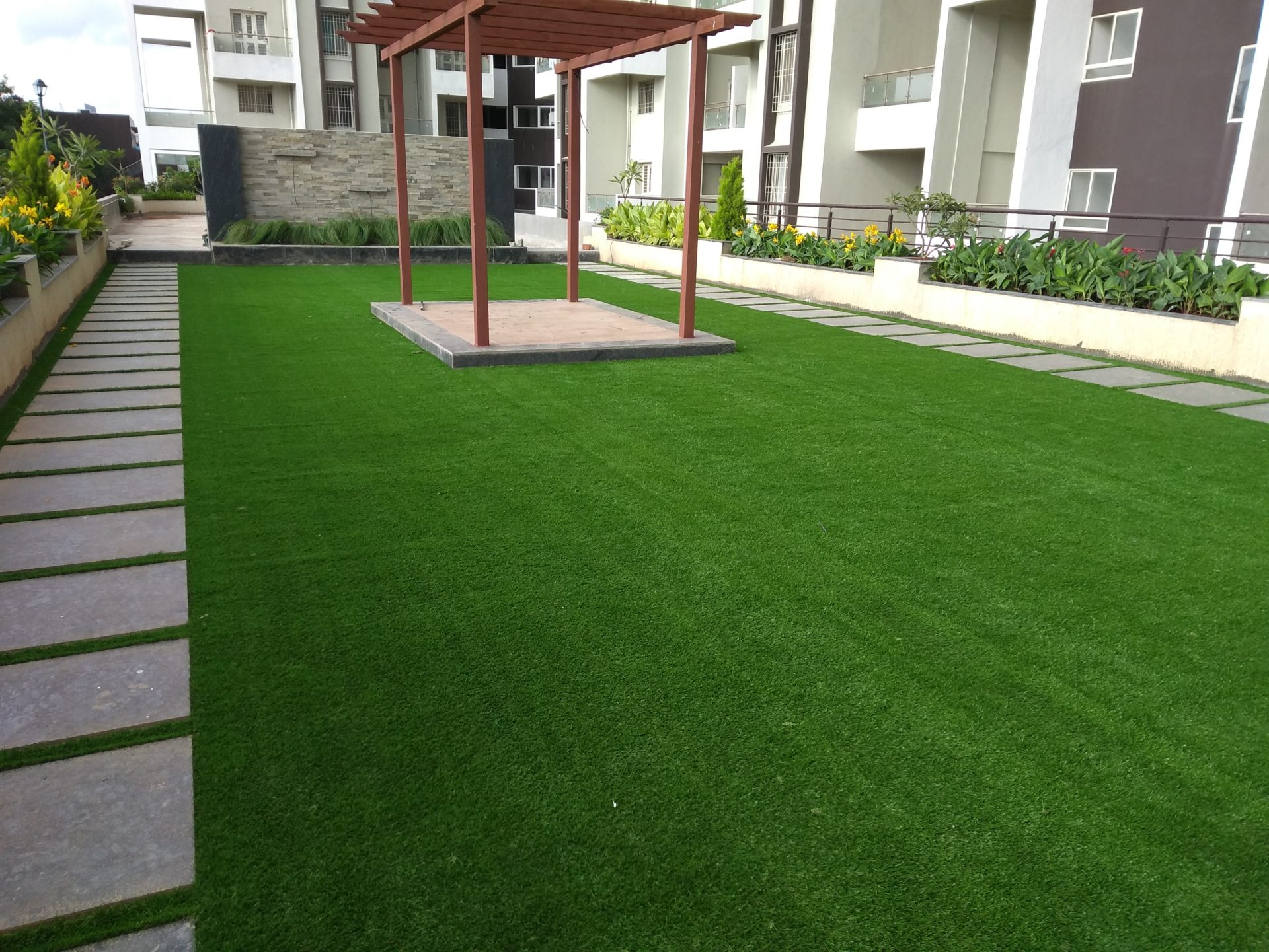 Artificial Grass installation at ravet pune